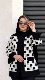 کت قلاب بافی ترکیب با جواهردوزی