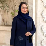 کت کرپ کارتیر طرح پازل جواهردوزی شده