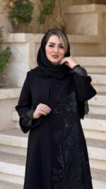مانتو مجلسی کرپ کنزو با جواهردوزی ظریف