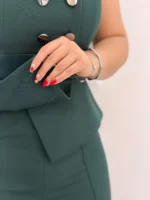اوورال زنانه یاقوت مناسب مهمانی و عروسی