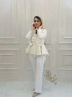 پایین چین عروسکی همراه شلوار نمای کامل لباس