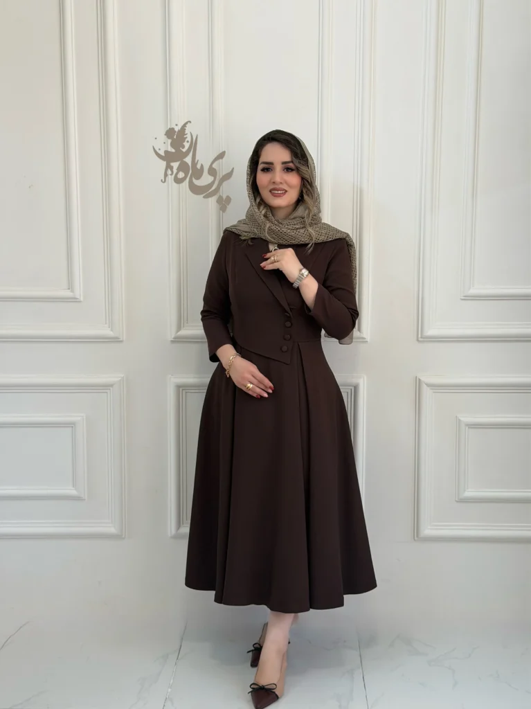 پیراهن بلند پایین پیله نمای کامل