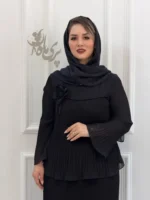 پیراهن تمام پلیسه نمای نمیه نزدیک