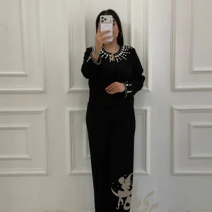 کت کراپ شلوار کت جواهردوزی