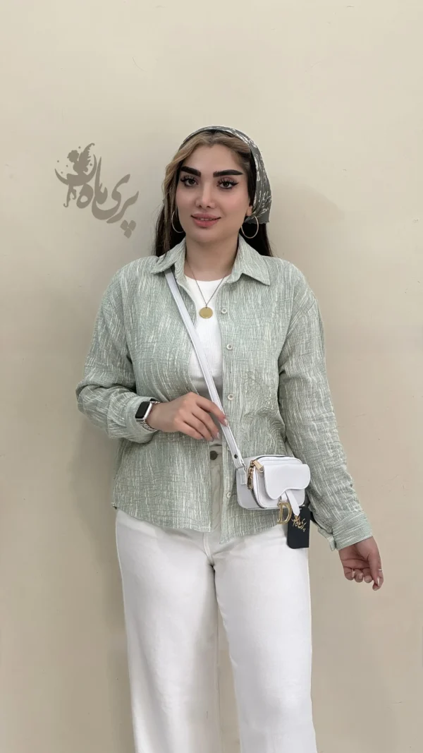 👗 شومیز پنبه‌ای گلدوزی