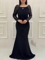 پیراهن ماکسی سنگ‌دوزی