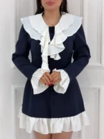👗 پیراهن دخترانه یقه چین