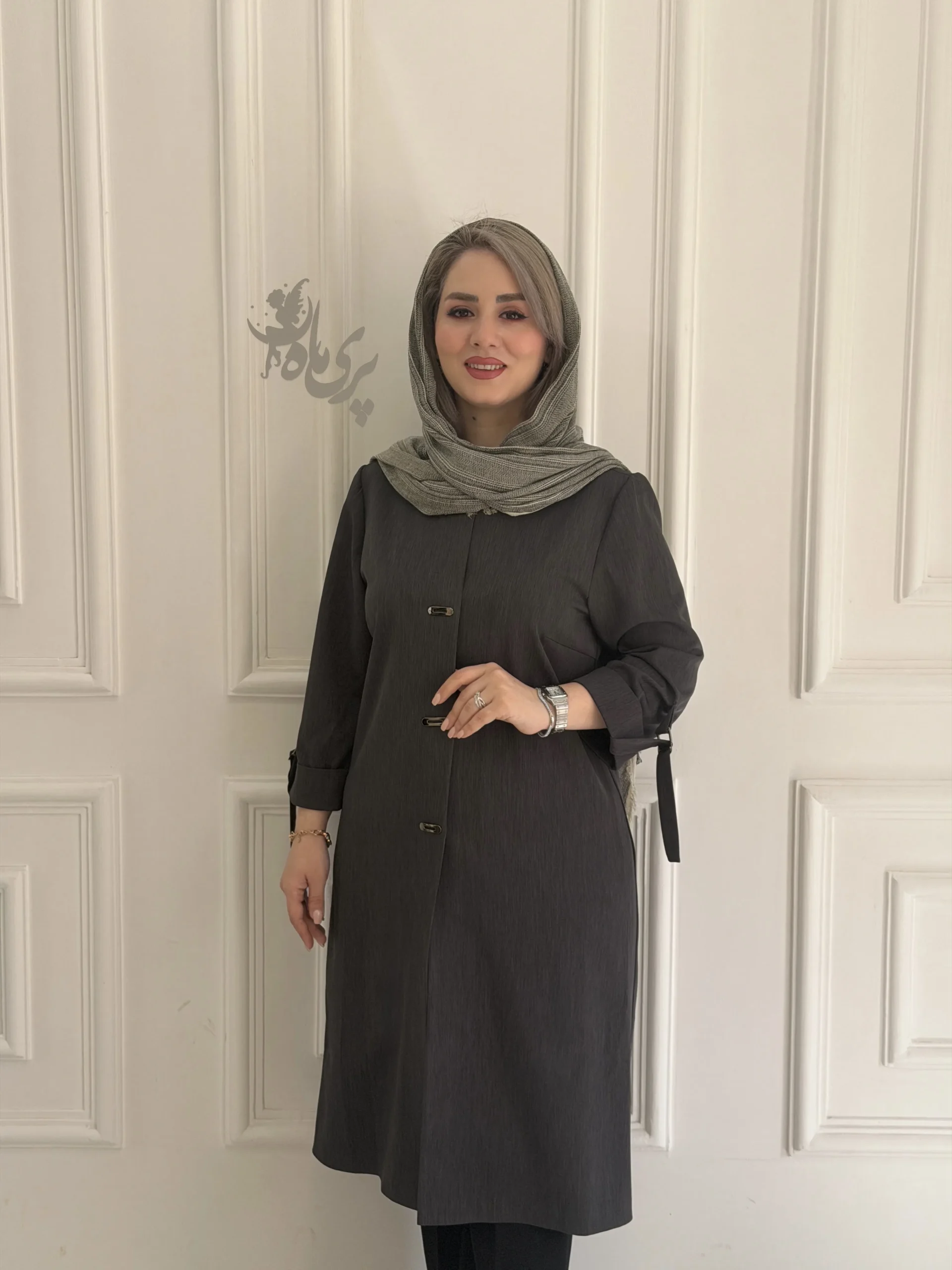 IMG_3110 🧥 مانتو کارتیر بلند جلو دکمه پرچی