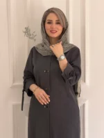 🧥 مانتو کارتیر بلند جلو دکمه پرچی