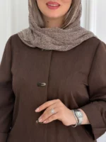 🧥 مانتو کارتیر بلند جلو دکمه پرچی