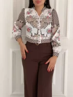 👚 شومیز جولیا طرح پولکی