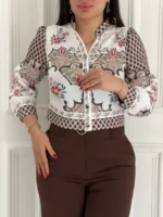 👚 شومیز جولیا طرح پولکی