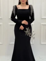 👗 ماکسی سرشانه جواهردوزی