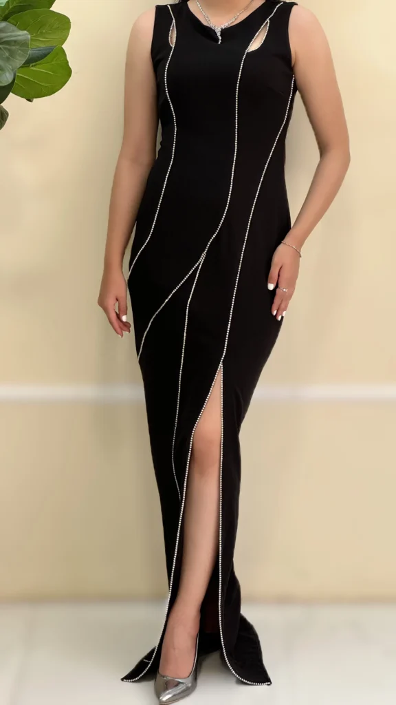 👗 پیراهن نگین چسبی حلقه