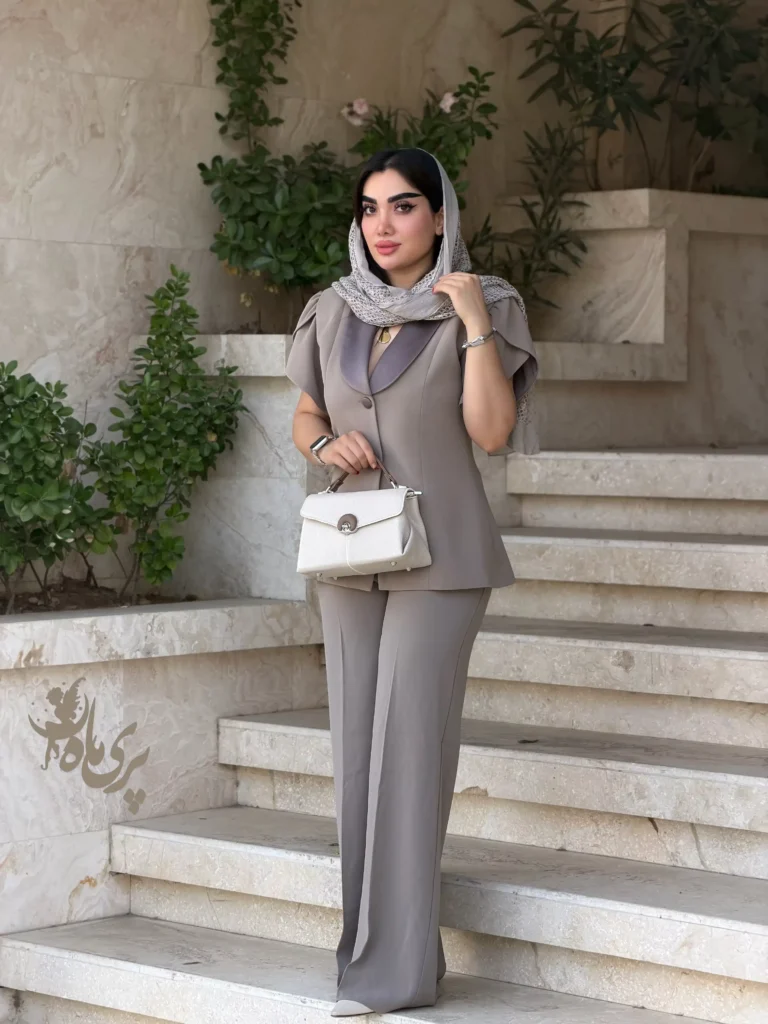 👗 کت شلوار کرپ هرمس